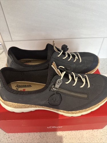 Rieker n4263 navy blue - 7.,