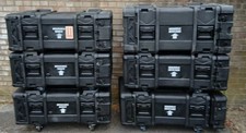 6X SKB 24" DEEP 4U SHOCK MOUNT RACK CASE