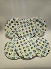 6X Melamine Spotted Plates