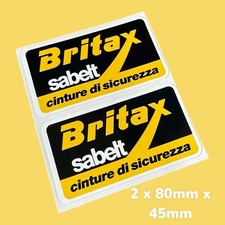 Britax Sabelt Racer Vinyl Sticker Classic Car Rally Racing Jug Can racing Car