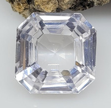 12 Ct Certified Natural White Sapphire Loose Gemstone Octagon Cut A+Quality M223