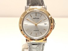 VINTAGE NOS LUXURY 36mm GERMANY TWO TONE MEN'S LADIES QUARTZ WATCH "PRATINA"