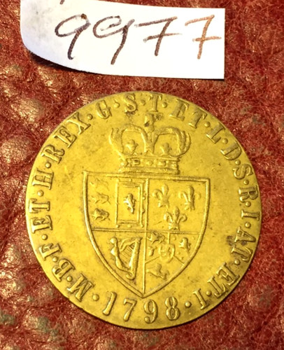 George iii spade guinea token - george,