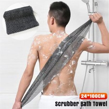 2 Pcs Japanese Washcloth Exfoliating Back Scrubber Towel Washed UK