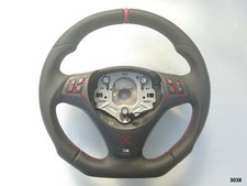 BMW M-TECH SPORT 1/3/X E82/E87/E90/92/84 NAPPA ERGONOMIC INLAYS FLAT BOTTOM red