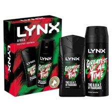 LYNX Africa Duo Gift Set, Body Wash & Deodorant Body Spray for his daily routine