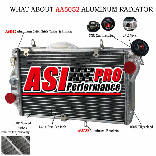 Aluminium radiator for honda - aluminium,