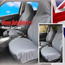 For Vauxhall Corsa D & E (07 to 19) PREMIUM HEAVY DUTY GREY CAR SEAT COVERS 1+1