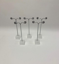 Set of Five 13cm Acrylic Earring Stands (Jewellery Display) Earring Holder