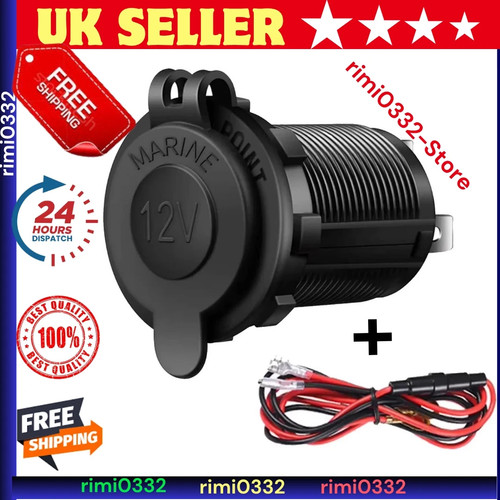 Waterproof 12v car cigarette - waterproof,