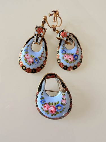 Vintage russian finift floral - finift,