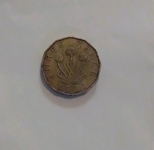Three pence coin 1937 - pence,