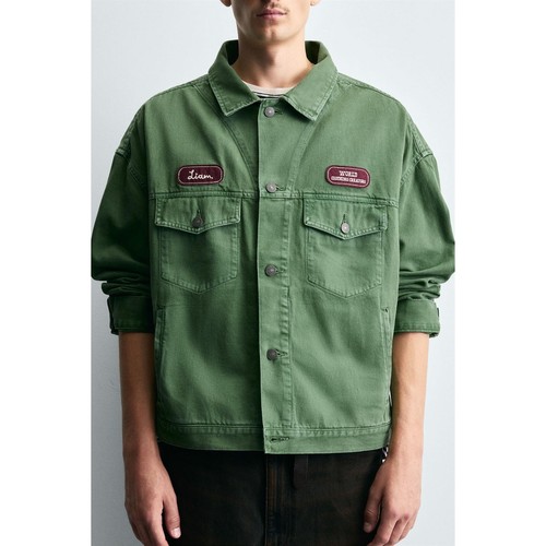 New zara patch jacket - zara,