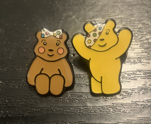 Pudsey blush bear pin - bear, badges
