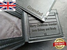 Personalised Custom Wallet Gift For  Dad Daddy Grandad Him Husband Son Boyfriend