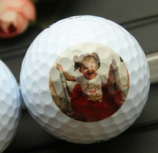 Golf ball personalised with