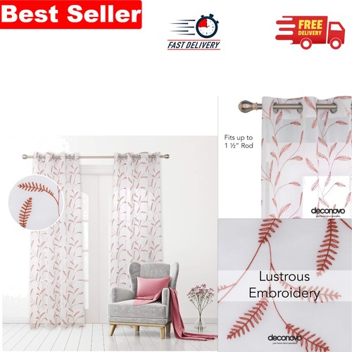 Linen effect sheer - linen, curtains