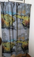 Original 1950s Vintage Curtain