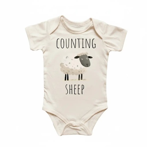 Counting sheep newborn baby - counting,