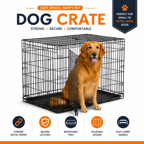 Dog cage puppy training - puppy, crate