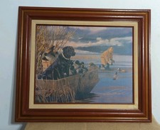 Vintage Signed Black Dog