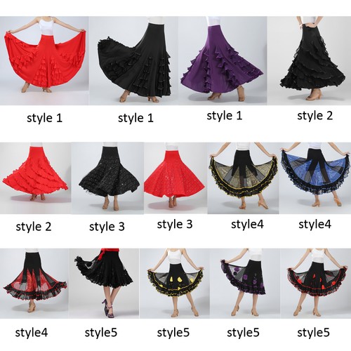Ladies dance skirt large swing