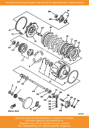 Yamaha primary driven gear - primary,