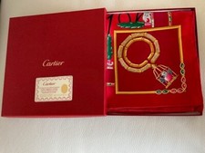 Cartier Ladies Multicoloured Silk Scarf New & Unworn with Certificate & Box