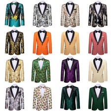 Mens Suit Floral Paisley