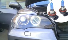 Pair 35W H8 7500K Xenon Halo Angel eye bulbs for BMW X5 E70 2006-2010