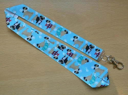 Pug dog lanyard - dog,