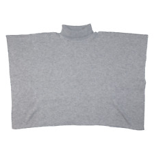 MONSOON Cape Womens Jumper Silver Roll Neck Tight Knit ONE SIZE