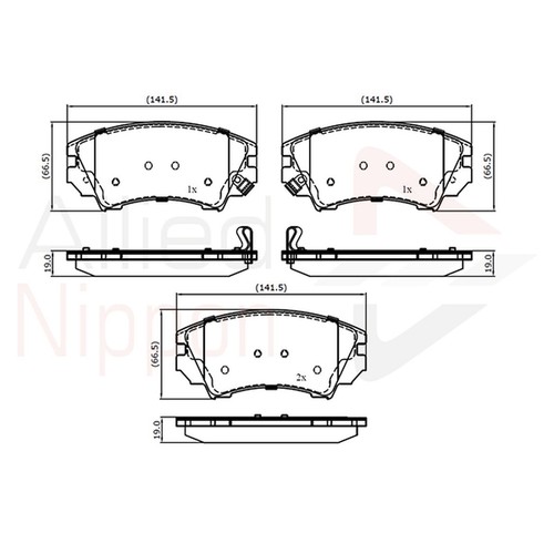 Brake pads set - brake,