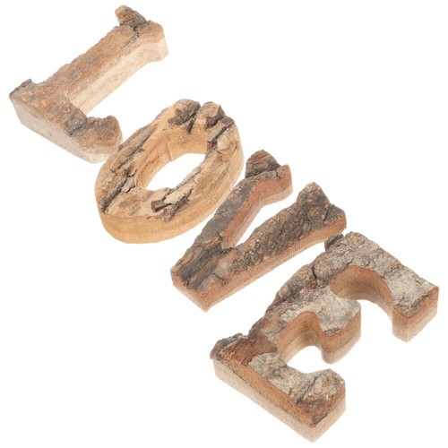 4pcs wooden love - 4pcs,