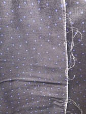 Vintage Spotty Fabric Dressmaking Soft Cotton? Blue Polka Dot 2.2mX1.4m (B97