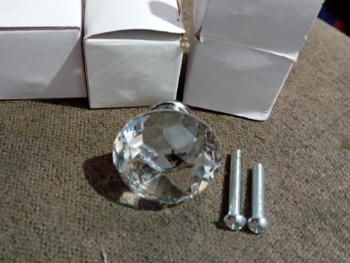 Clear crystal glass - 4x, cabinet