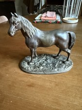 Antique bronzed spelter horse - antique,