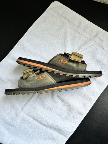 Mens diesel slides old school - diesel,