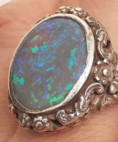 Arts and crafts opal ring - arts,