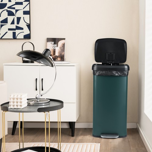 Green 68l recycling - pedal, bin