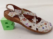 Josef Seibel Floral Leather Sandals Size  EU 39 UK 6 Women's Comfort Shoes