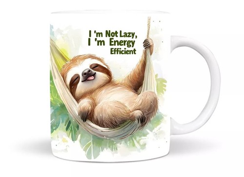 Not lazy cute baby sloth - am,