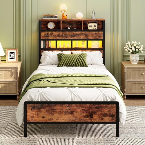 3ft single bed - with, led