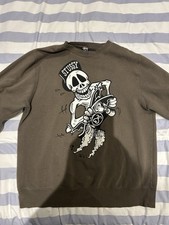 Stussy Skeleton on Skateboard