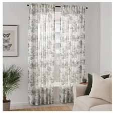 IKEA Stjarnrams Pair Curtains Rare Retired Pattern Toile De Jouy 145 x 250cm New