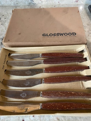 Vintage glosswood cutlery - vintage,