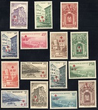 Monaco Stamps # B36-50 MNH VF