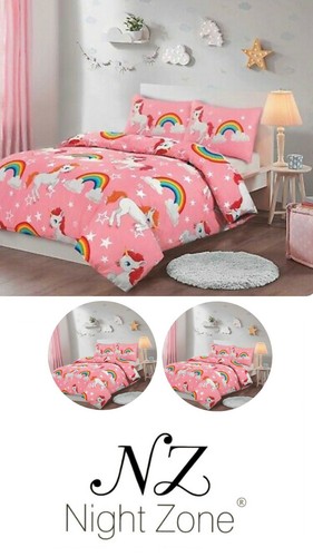 Unicorn stars rainbow duvet - stars,