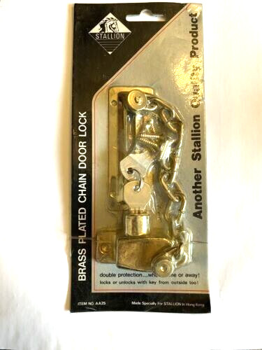 Chain door lock - door, brass
