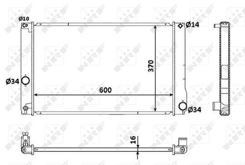 Radiator engine cooling nrf - radiator,,